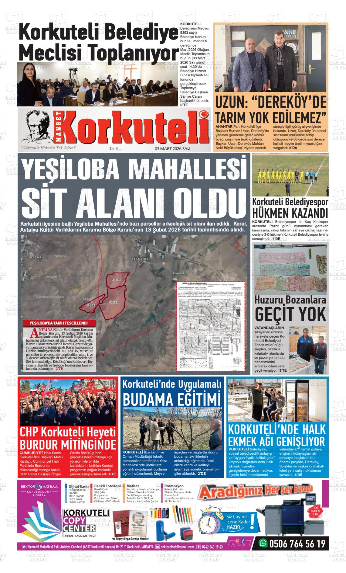 Antalya Korkutelimanset 03.03.2026