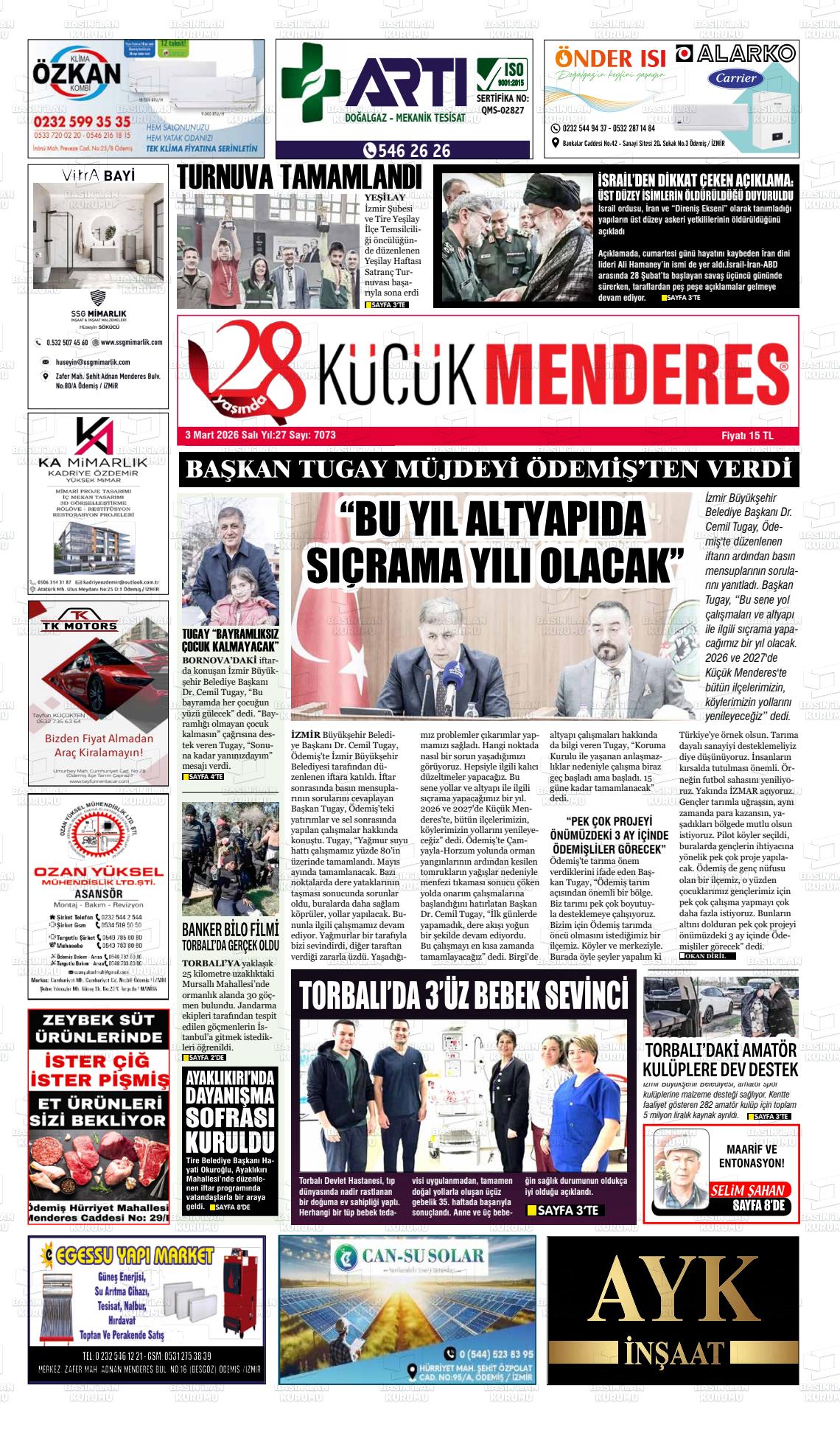Izmir Kucukmenderes 03.03.2026