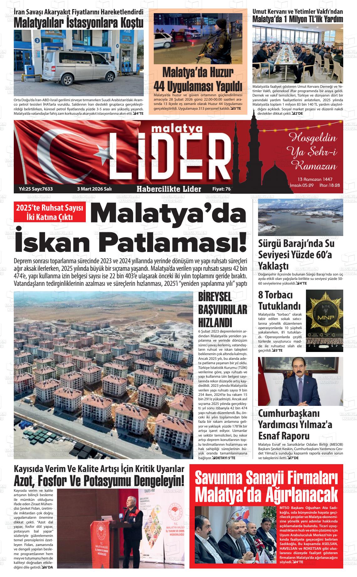 Malatya Sonsoz 03.03.2026