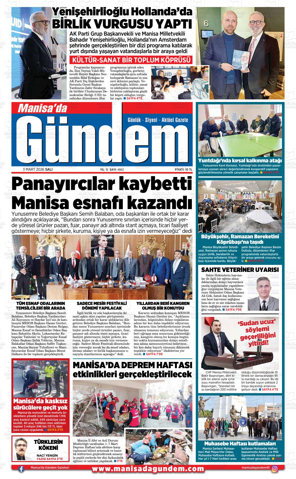 Manisa Dagundem 03.03.2026