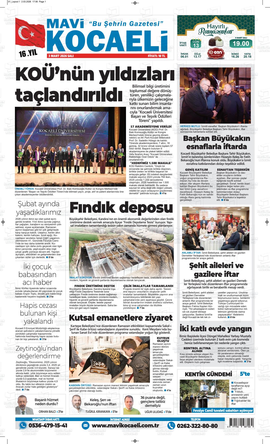 Kocaeli Mavi 03.03.2026