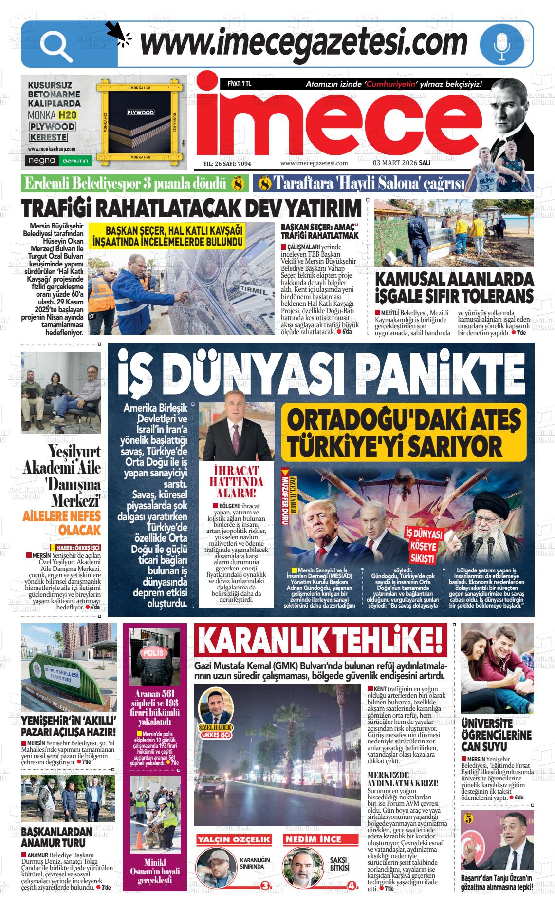 Mersin Imece 03.03.2026