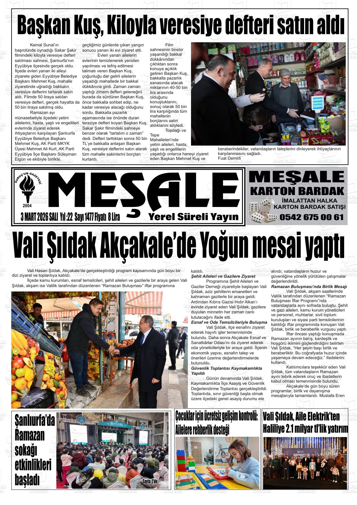 Sanliurfa Mesale 03.03.2026