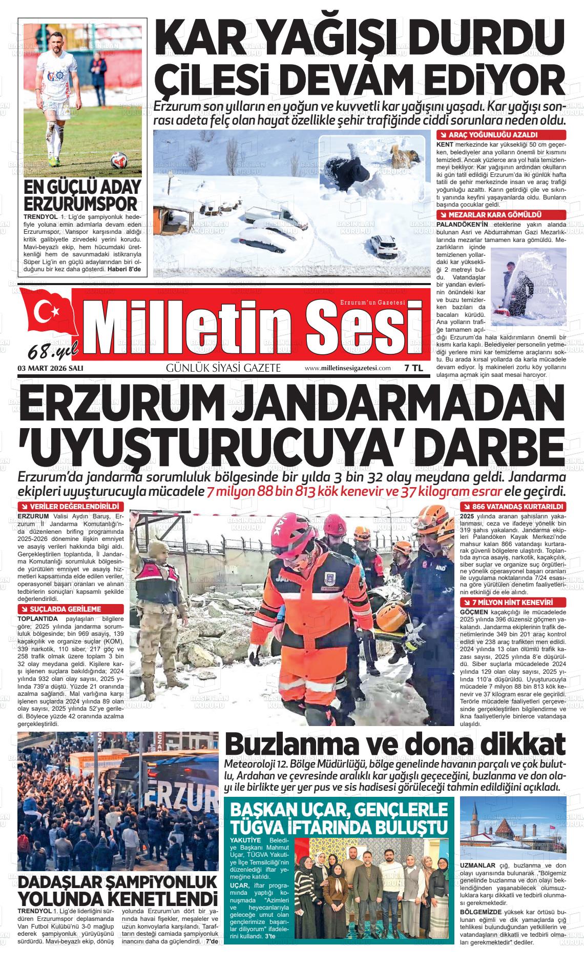 Erzurum Milletinsesi 03.03.2026