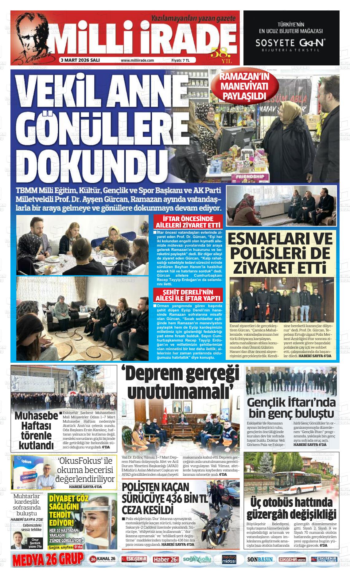 Konya Milliirade 03.03.2026