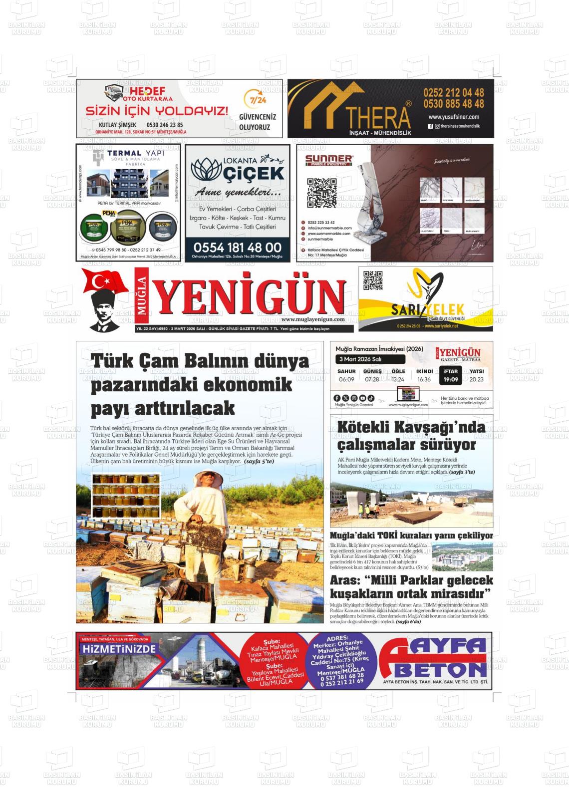 Mugla Yenigun 03.03.2026