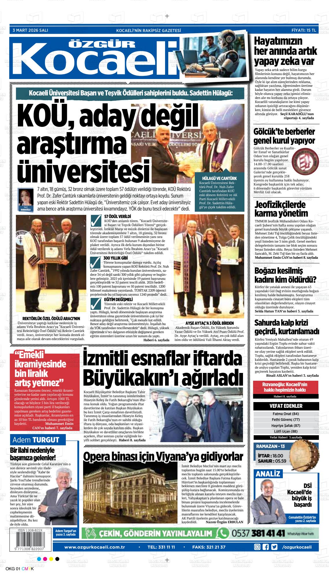 Kocaeli Ozgur 03.03.2026