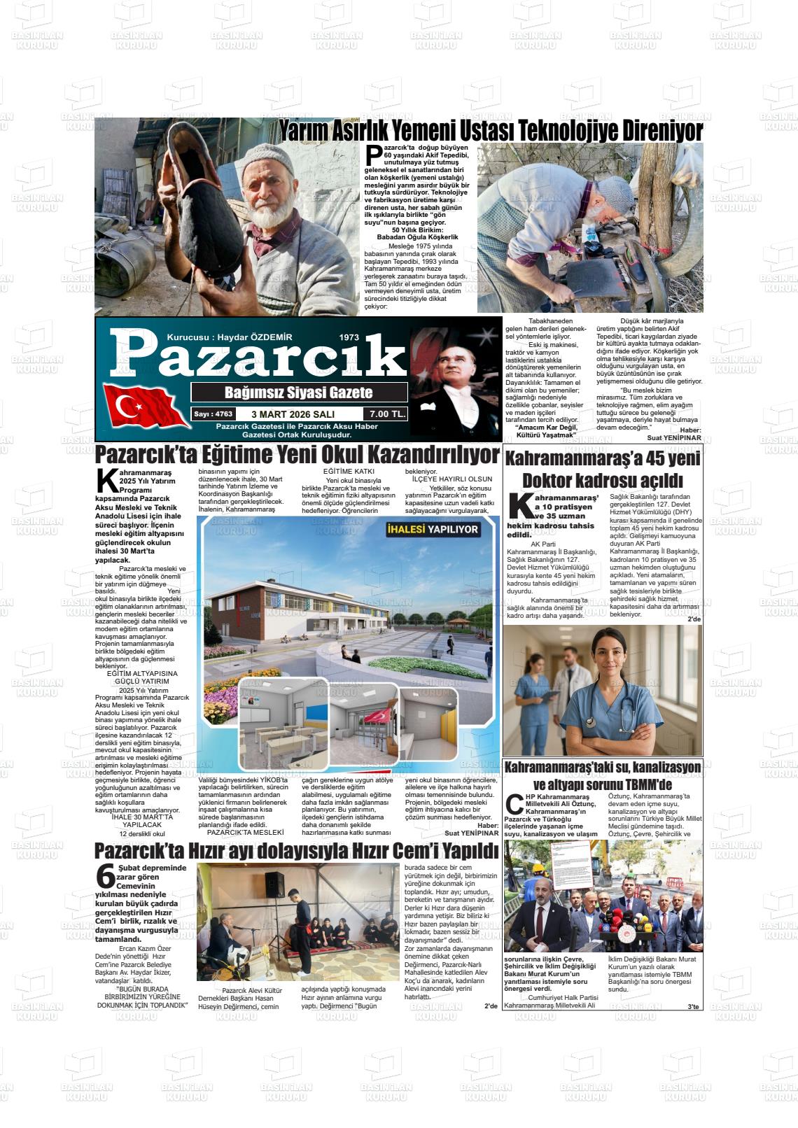 Kahramanmaras Pazarcik 03.03.2026