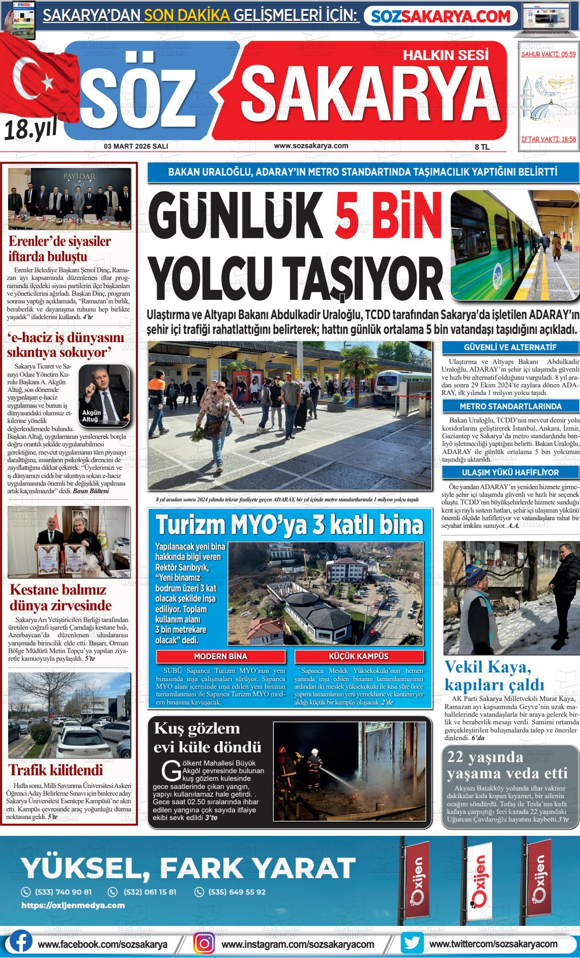 Sakarya Halk 03.03.2026