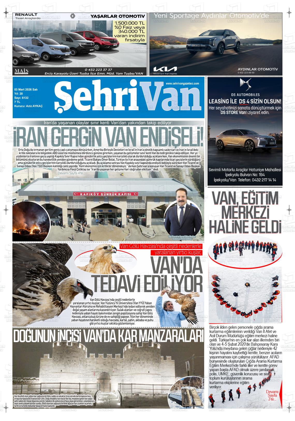 Van Sehri 03.03.2026