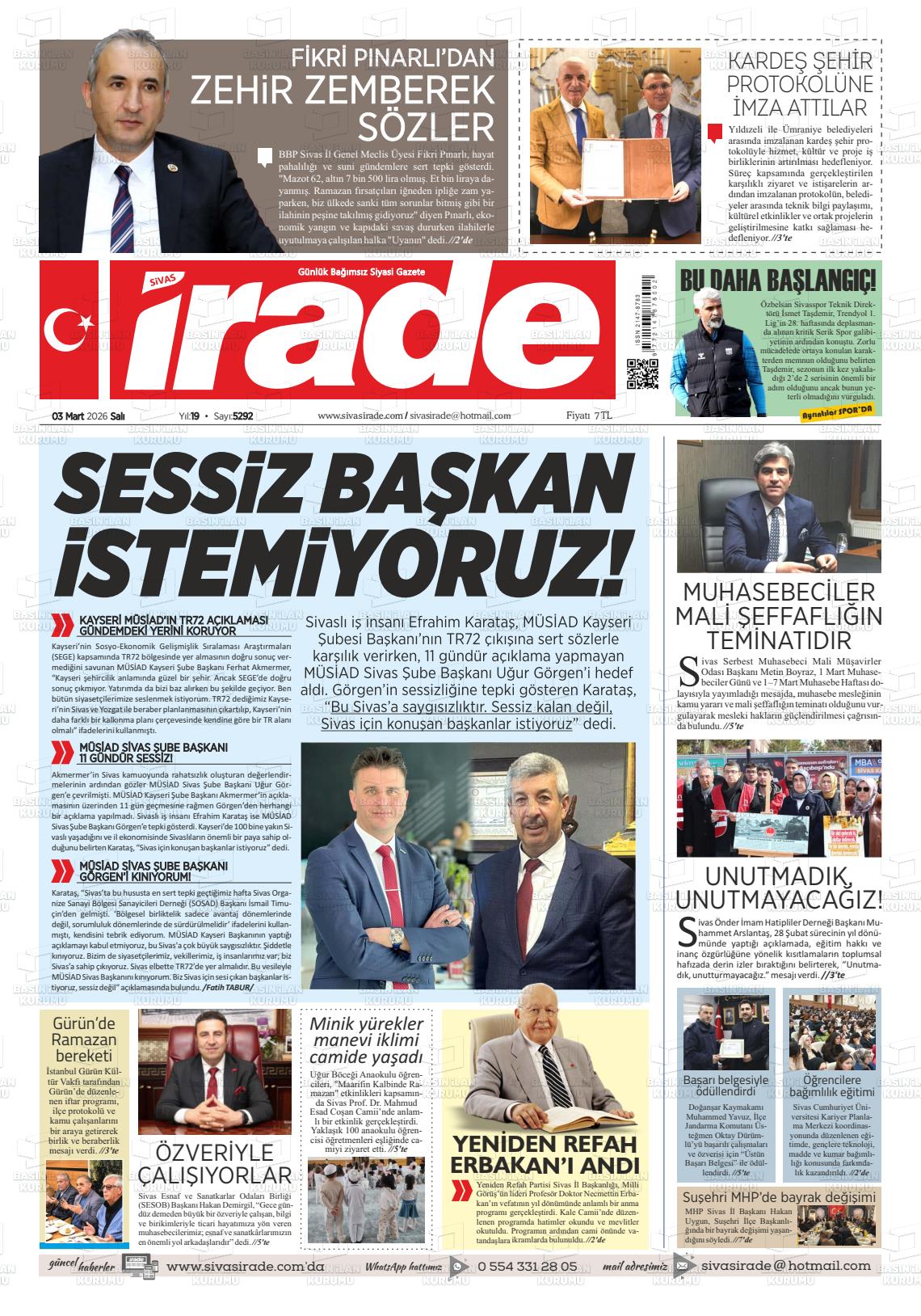 Sivas Irade 03.03.2026
