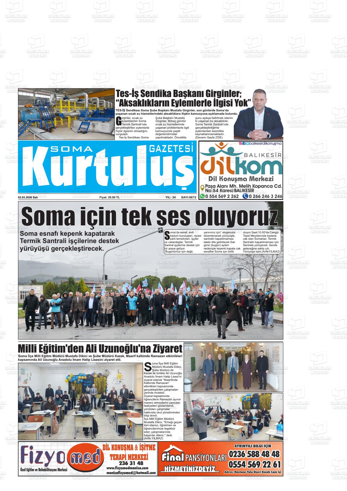 Manisa Somagundem 03.03.2026