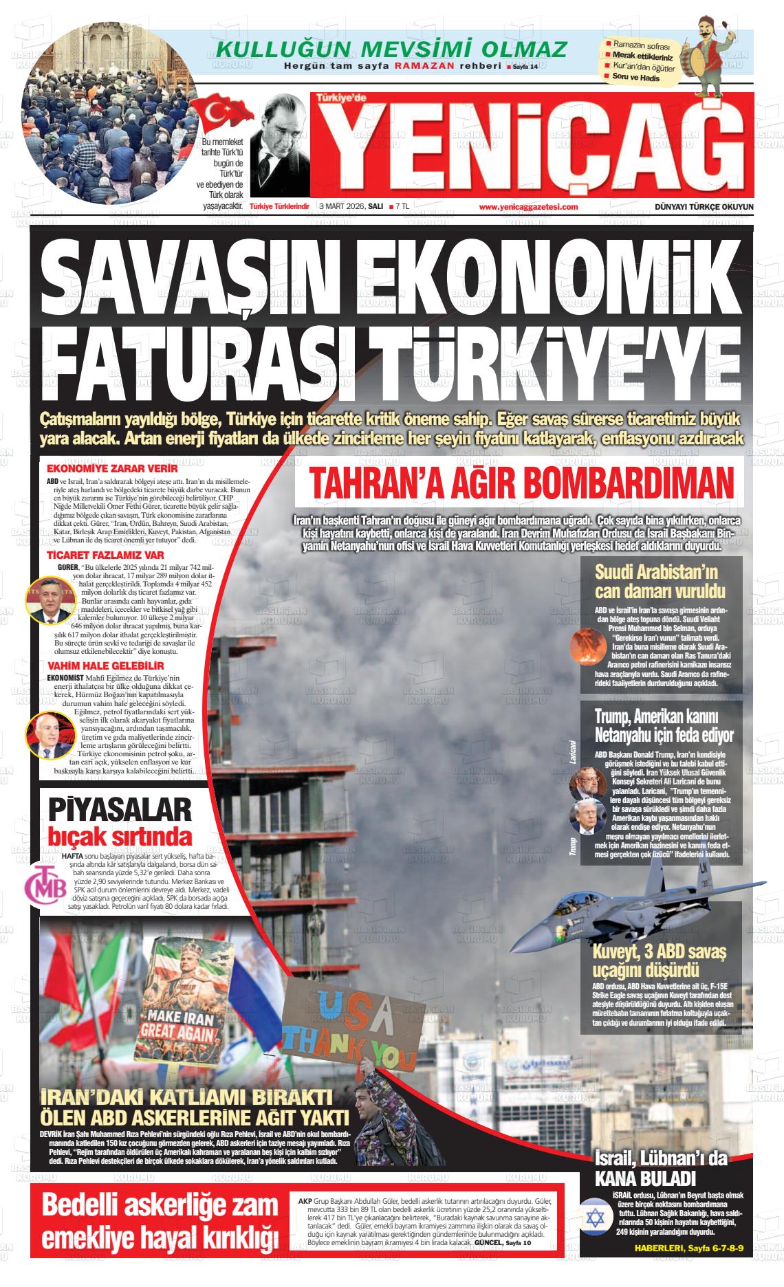 Istanbul Turkiyedeyenicag 03.03.2026