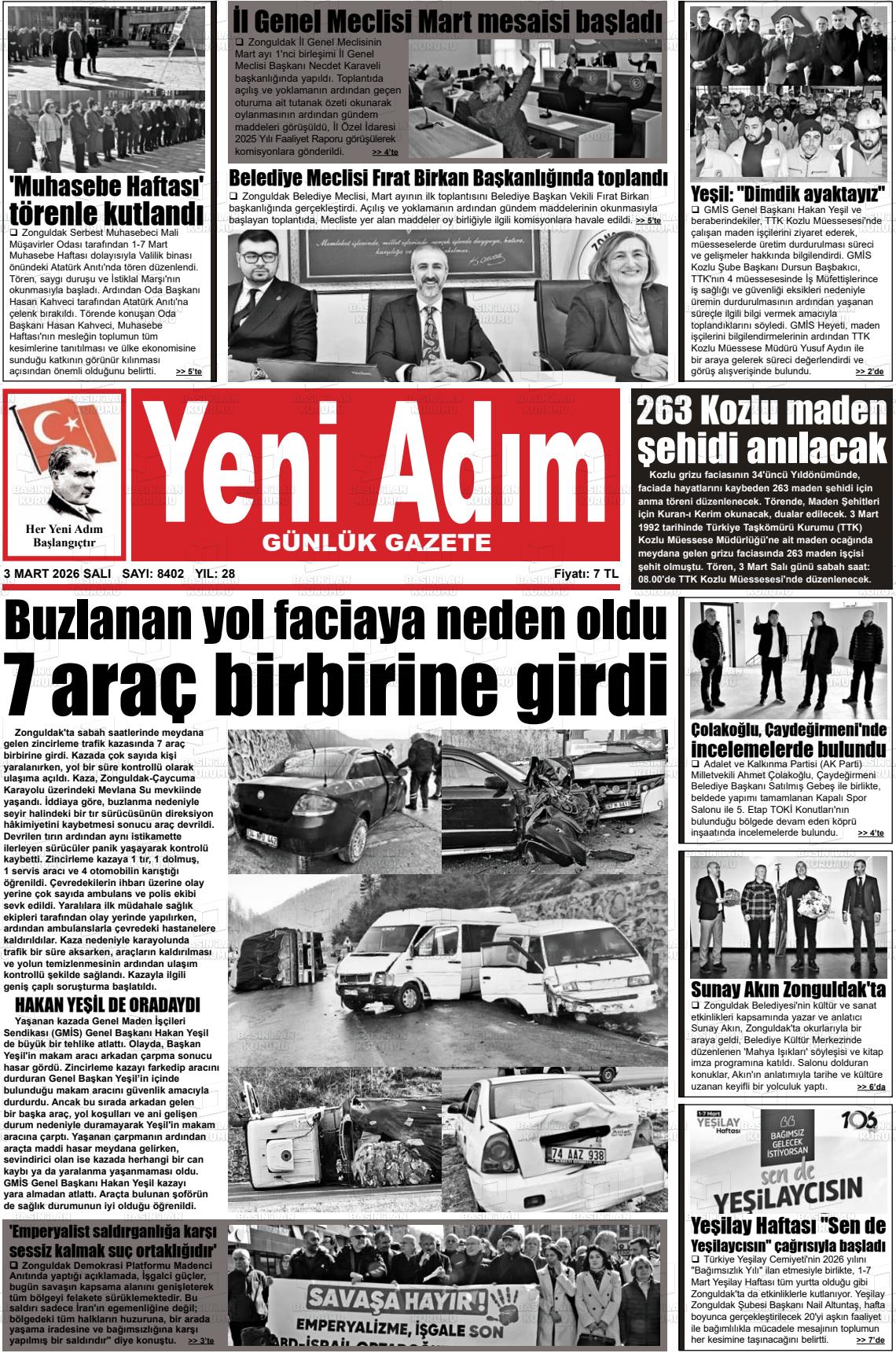 Zonguldak Yeniadim 03.03.2026