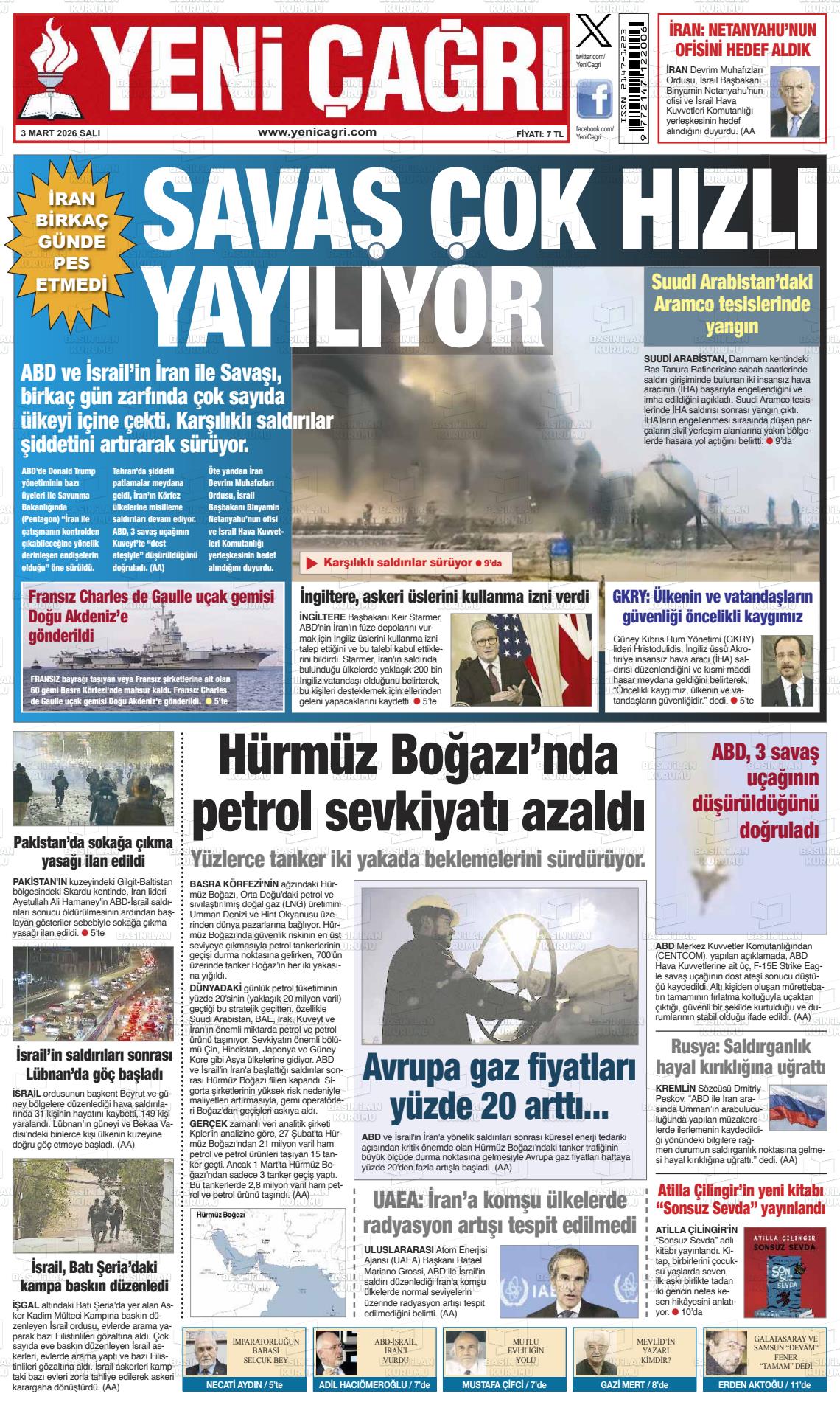 Istanbul Yenicagri 03.03.2026