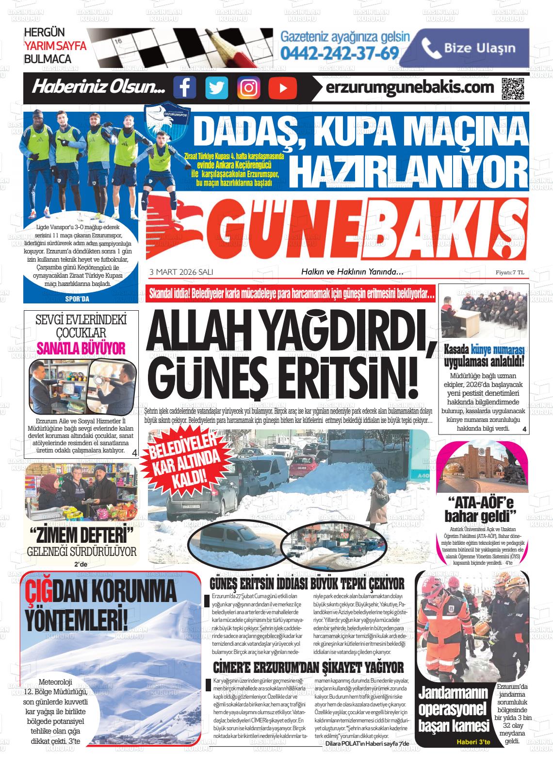 Erzurum Yenikusak 03.03.2026
