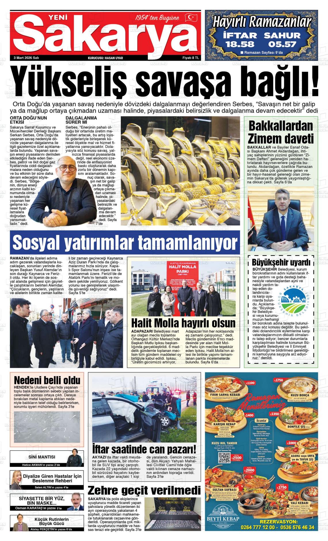 Sakarya Yeni 03.03.2026
