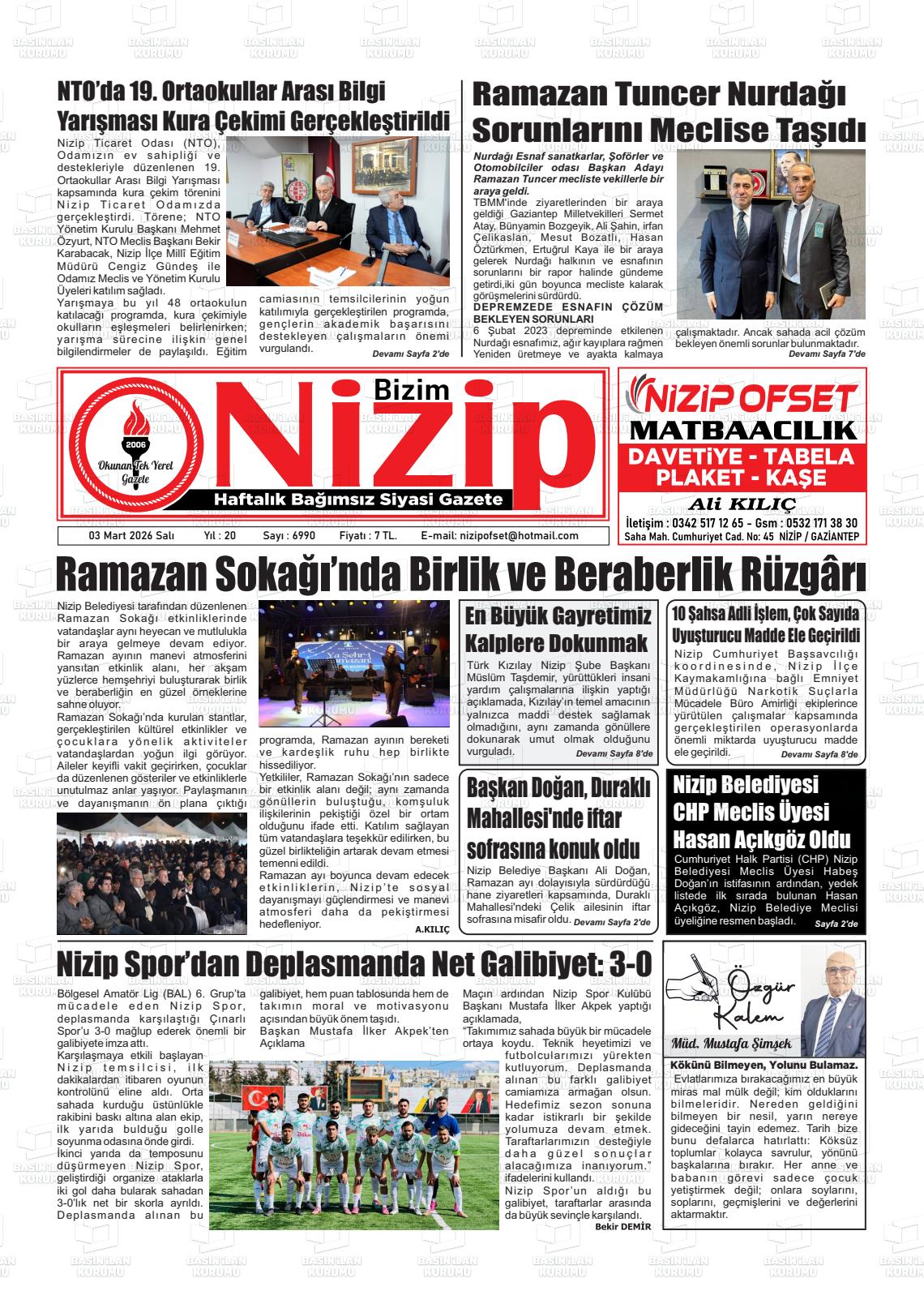 Gaziantep Yesilnizip 03.03.2026