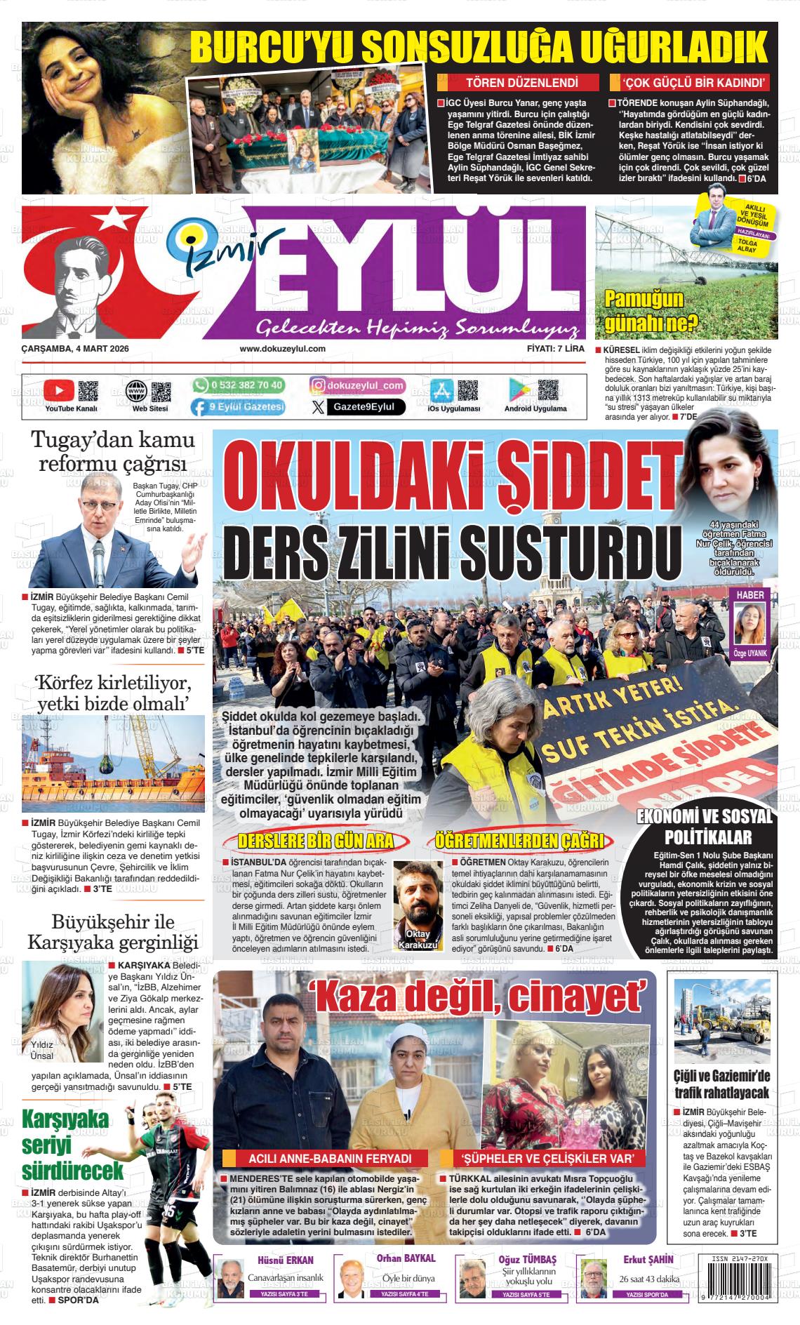 Izmir 9 Eylul 04.03.2026