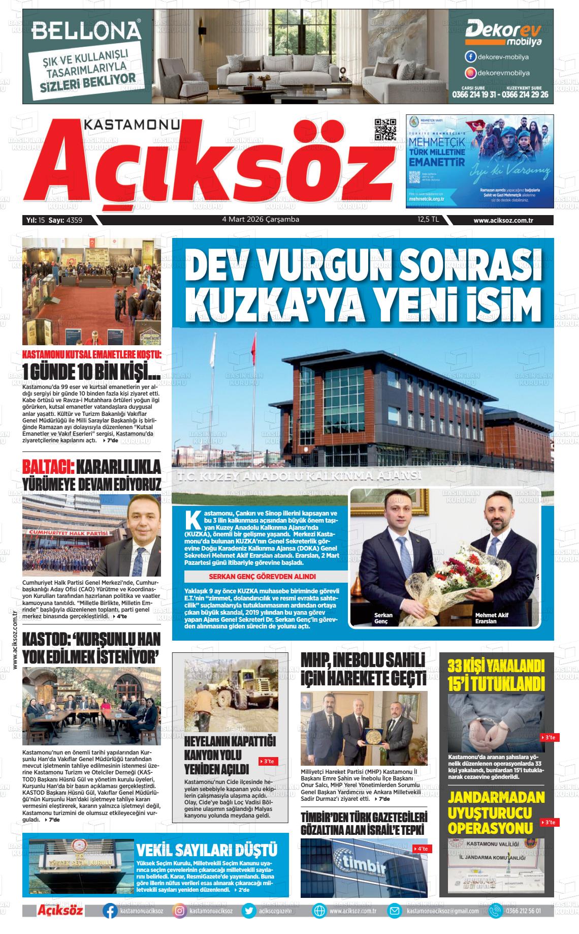 Kastamonu Aciksoz 04.03.2026
