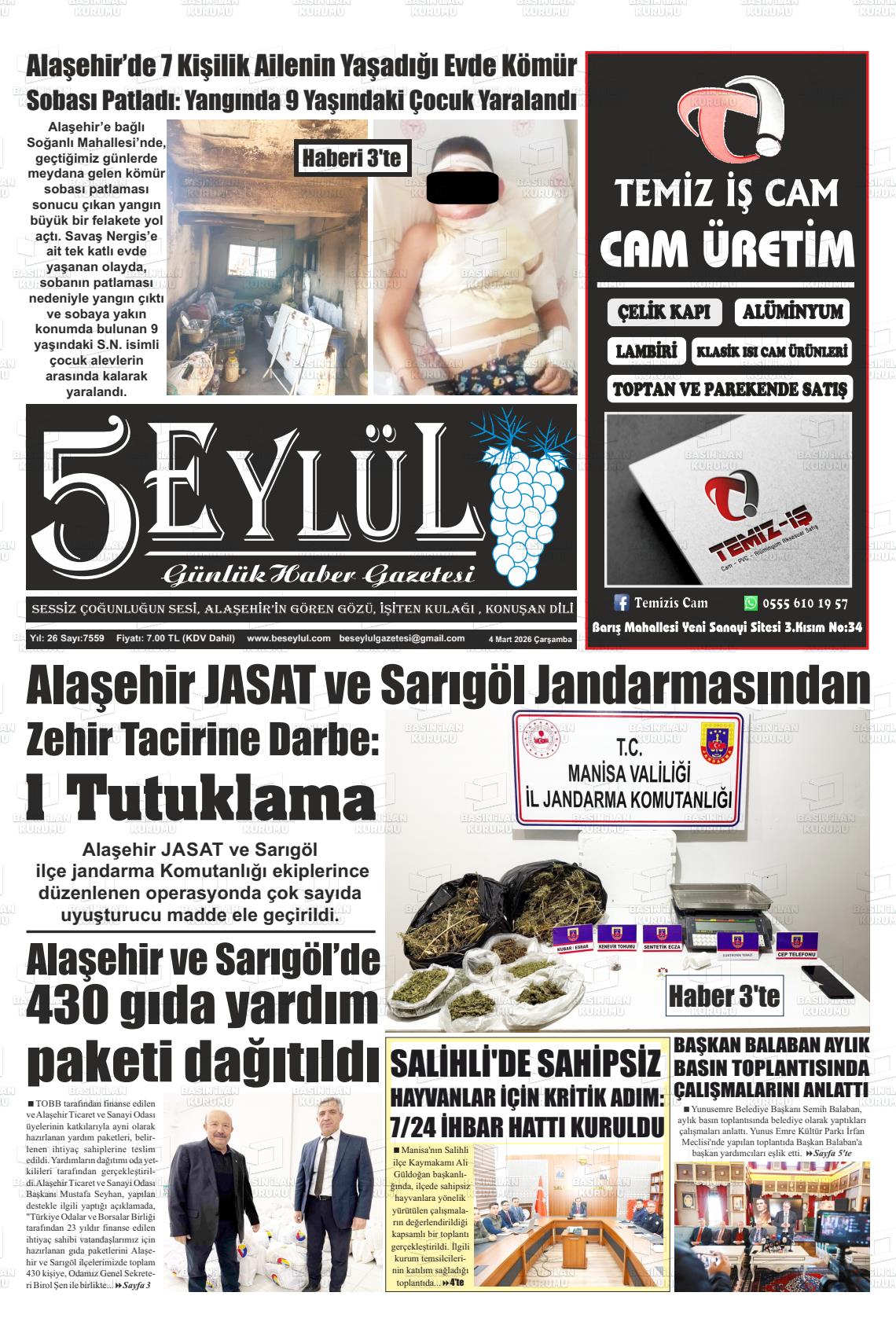 Manisa Alasehir 5 Eylul 04.03.2026