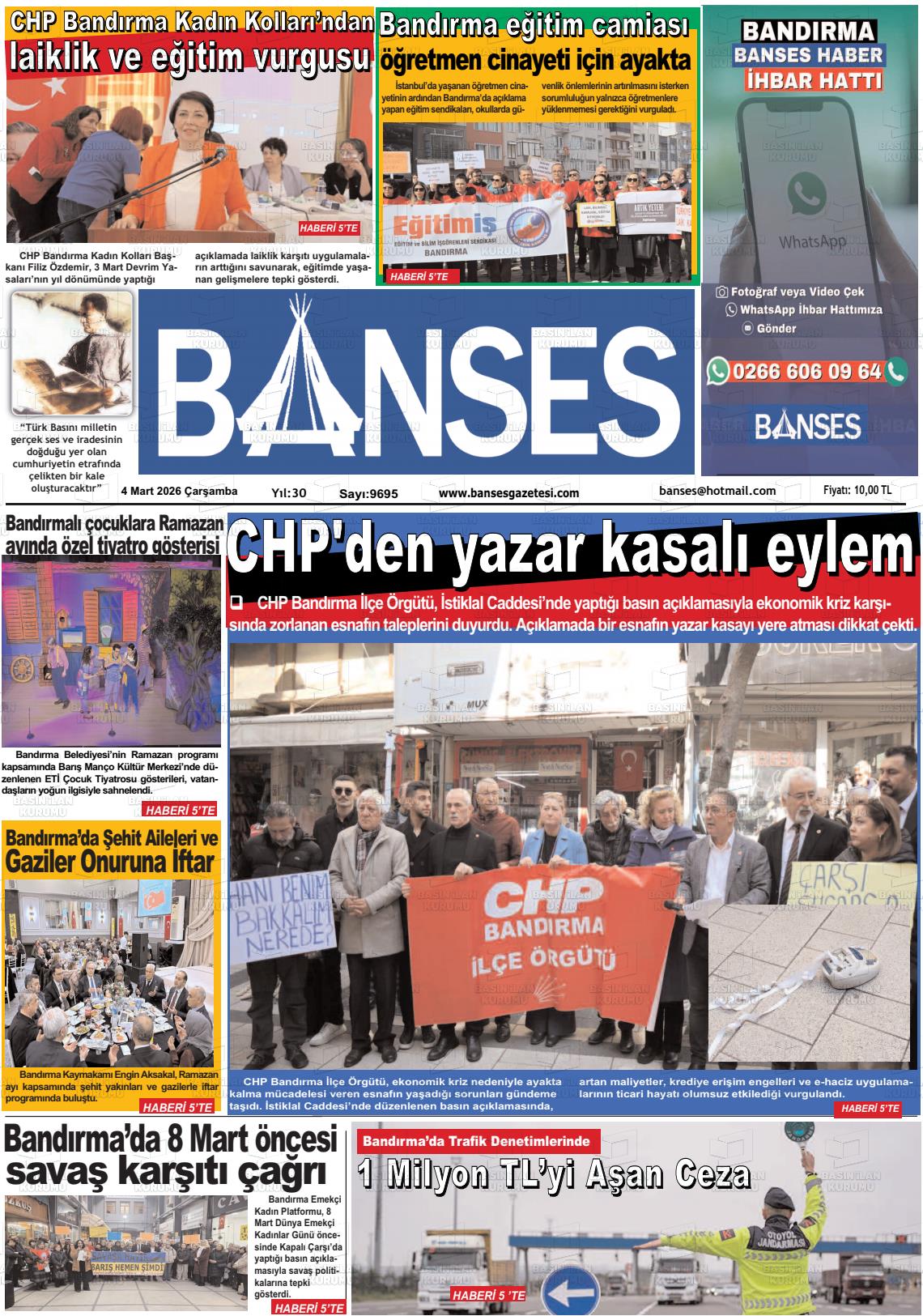 Balikesir Banses 04.03.2026
