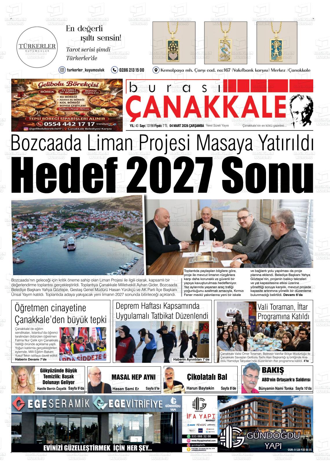 Canakkale Burasi 04.03.2026
