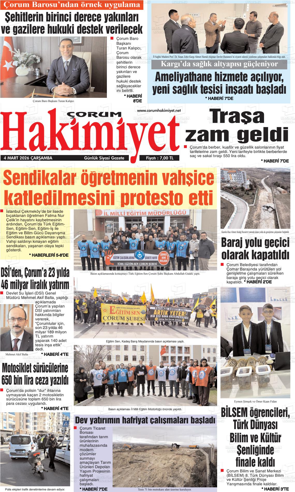 Corum Hakimiyet 04.03.2026