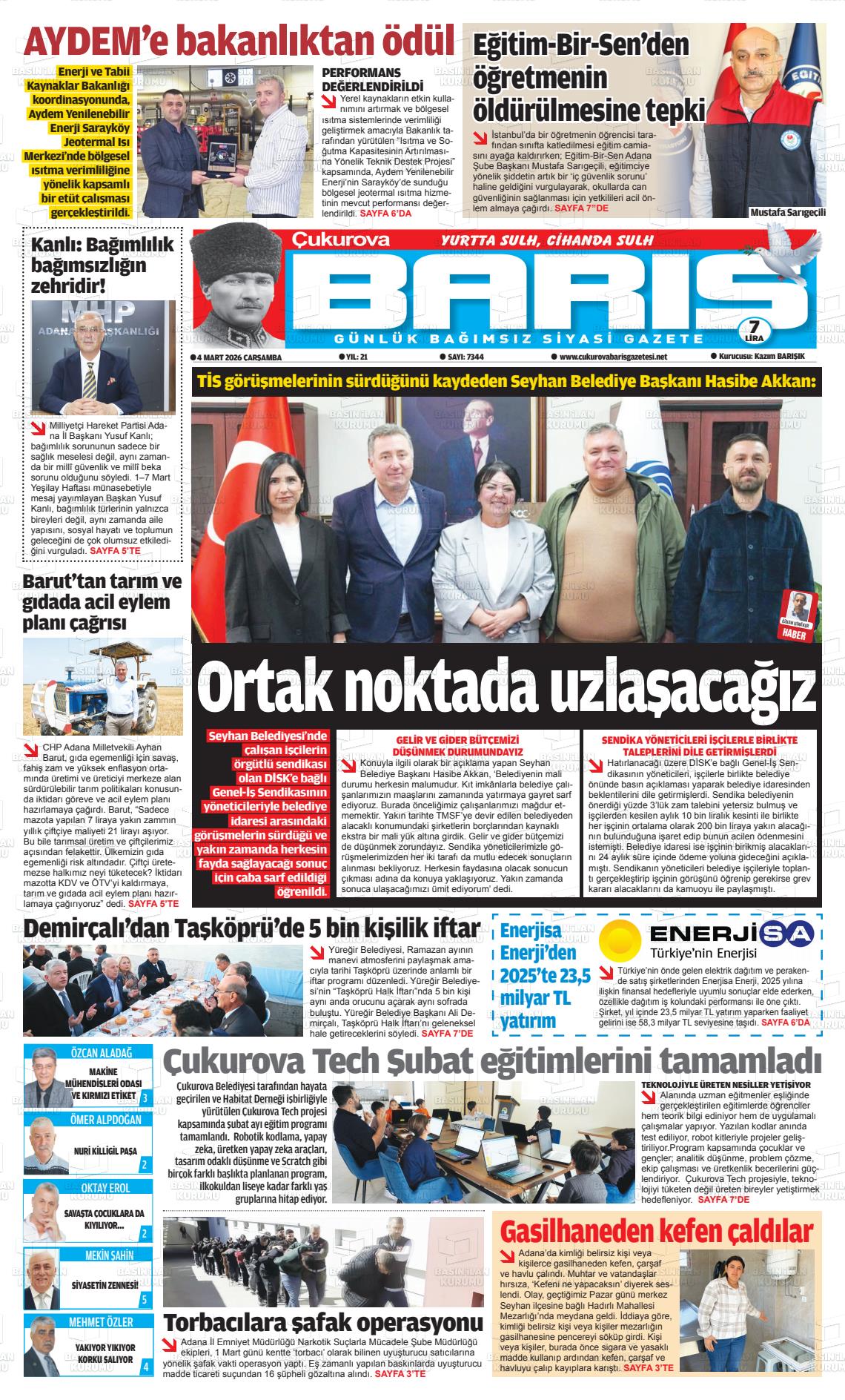 Adana Cukurovabaris 04.03.2026