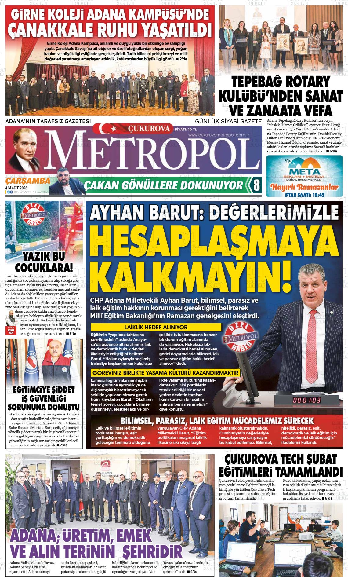 Adana Cukurovametropol 04.03.2026
