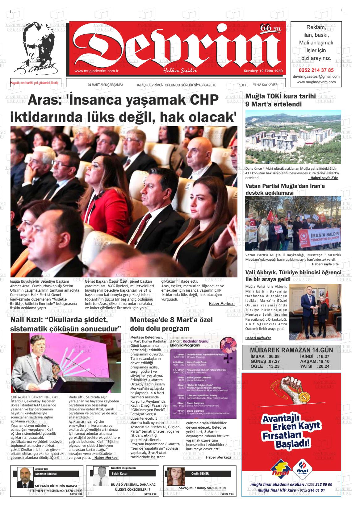 Tekirdag Devrim 04.03.2026