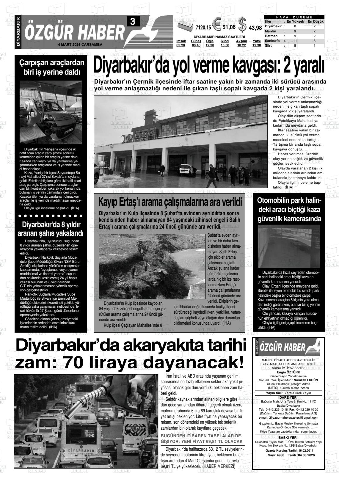 Diyarbakir Ozgurhaber 04.03.2026