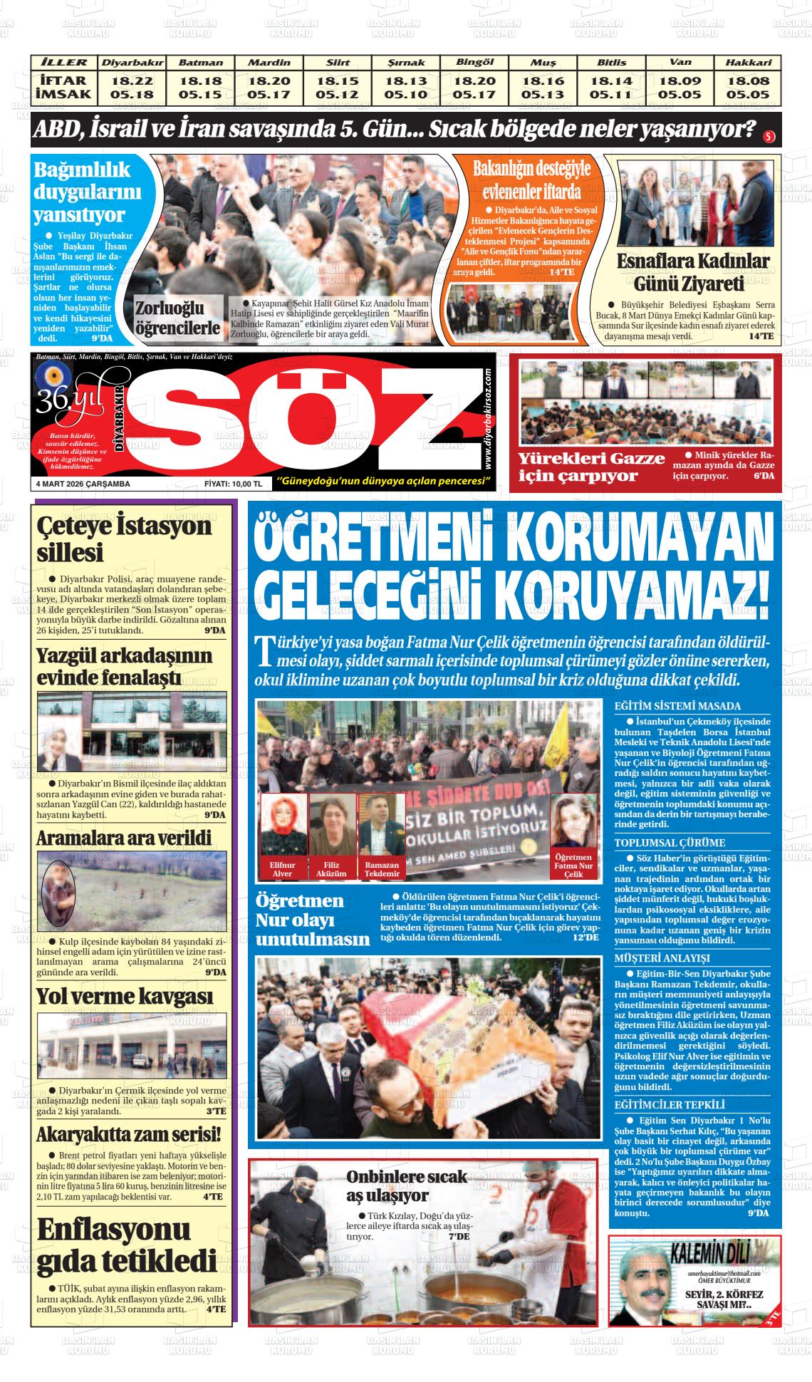 Diyarbakir Soz 04.03.2026