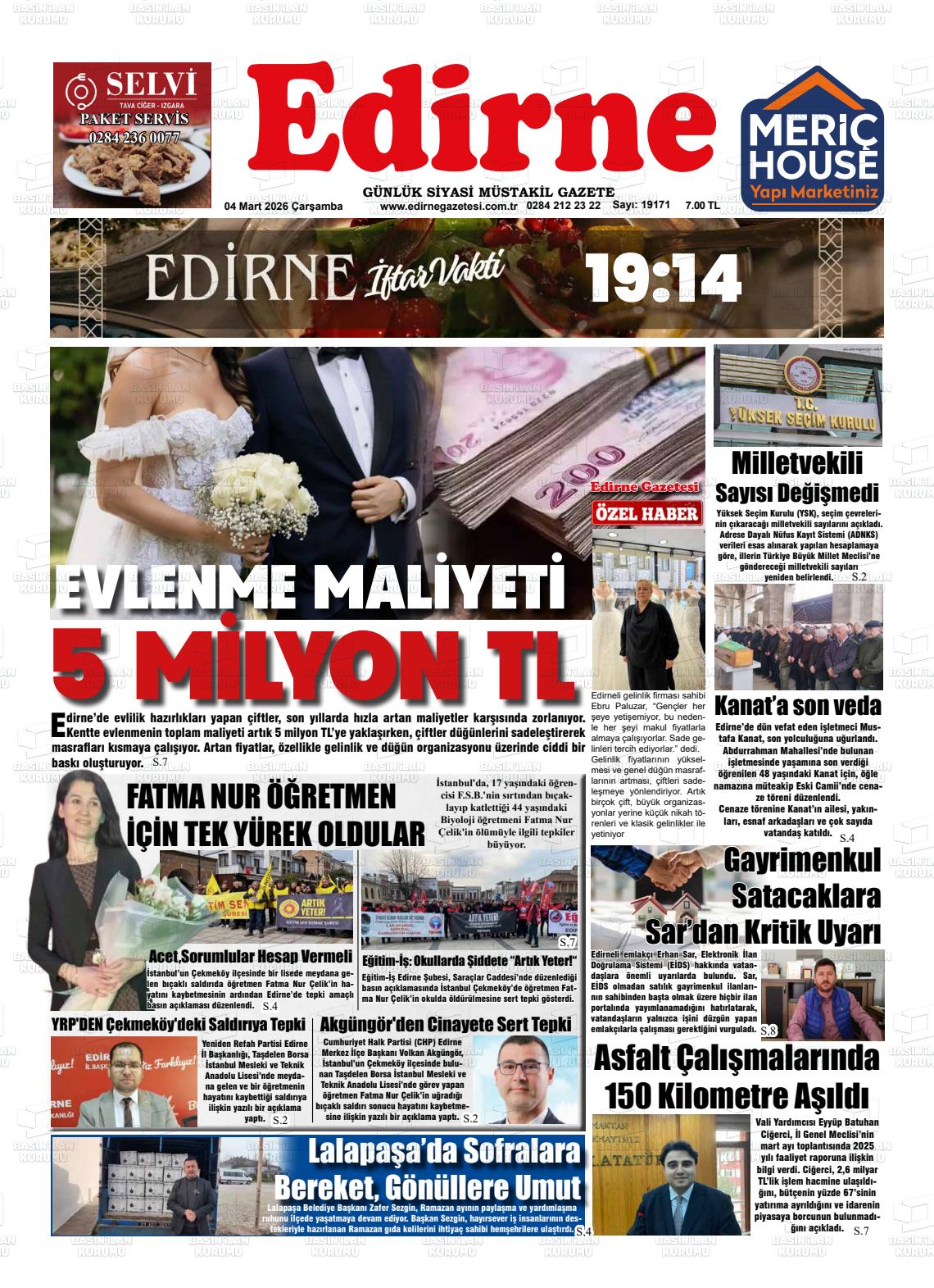 Edirne 04.03.2026