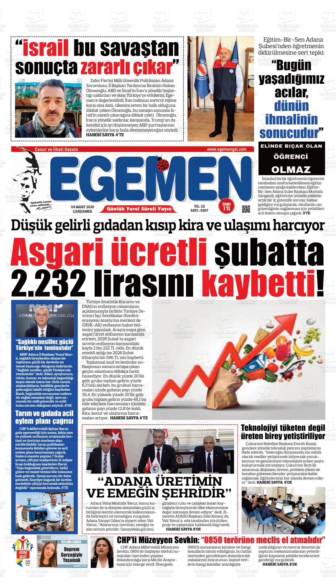 Adana Egemen 04.03.2026