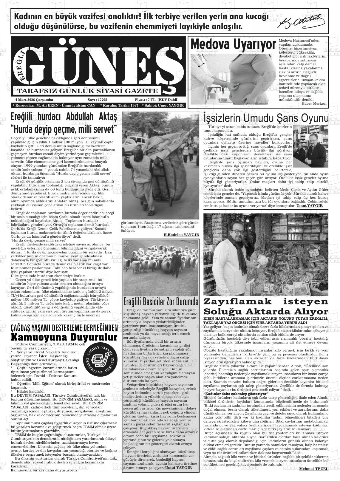 Konya Eregligunes 04.03.2026