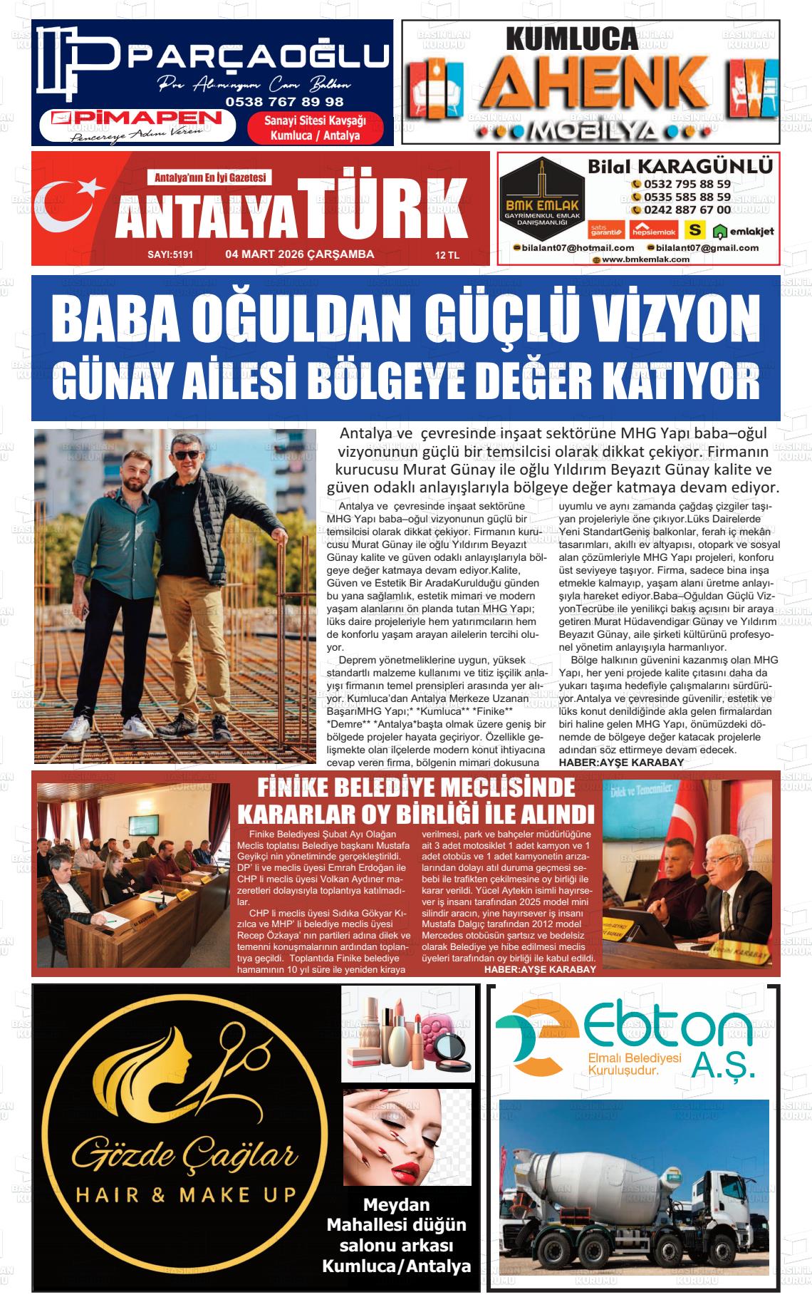 Antalya Finikea 04.03.2026