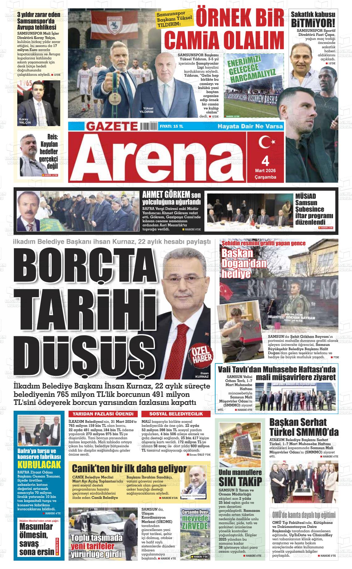 Samsun Gazetearena 04.03.2026