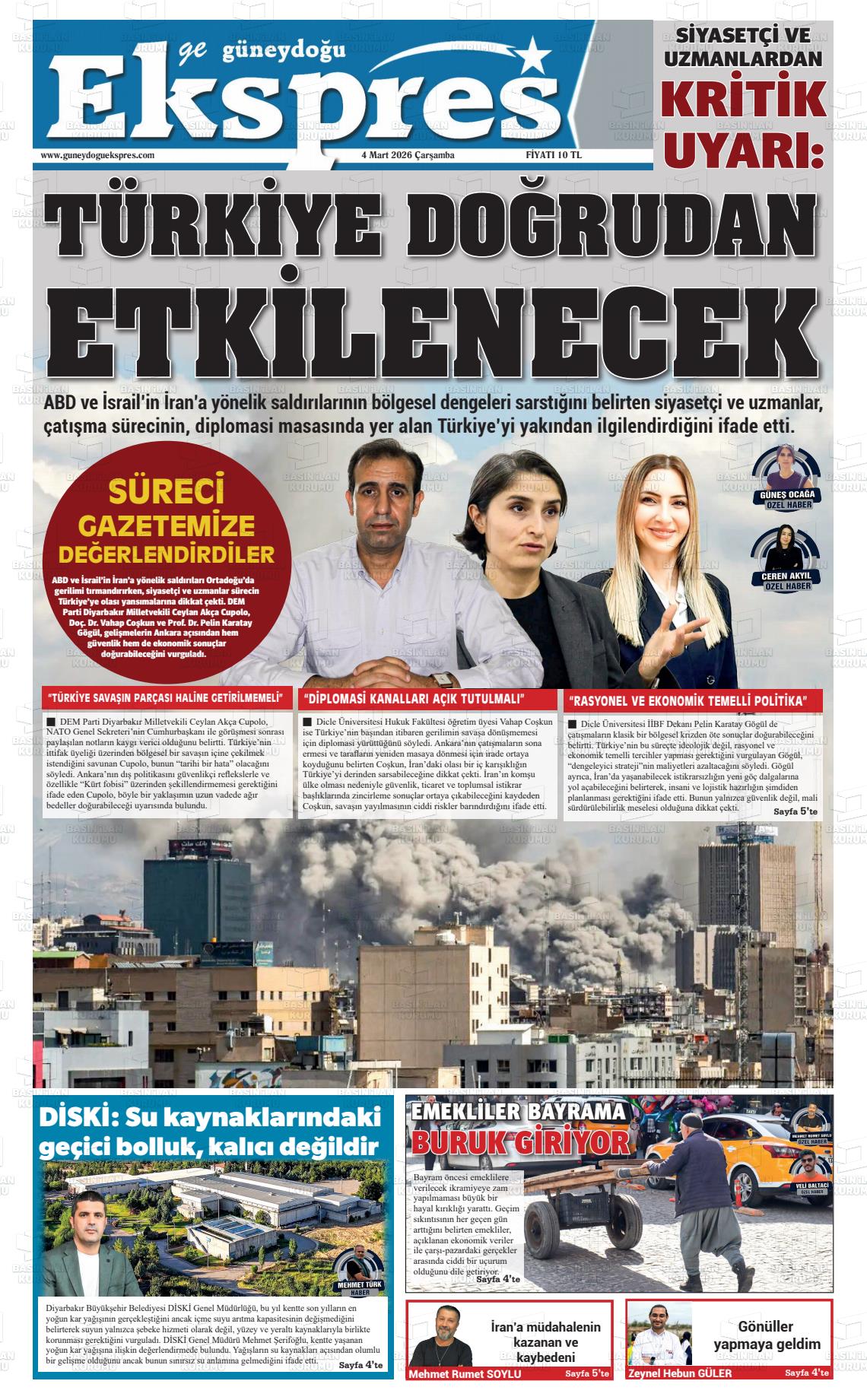 Diyarbakir Geguneydoguekspres 04.03.2026