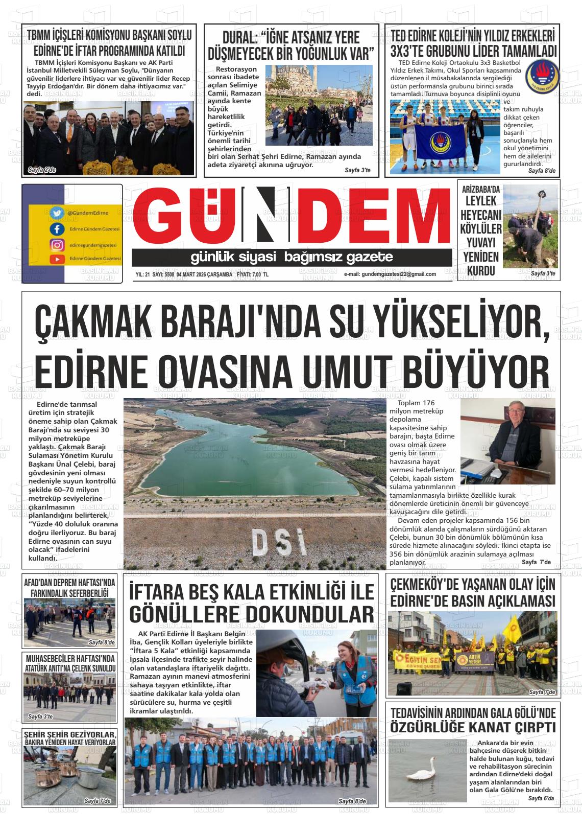 Edirne Gundem 04.03.2026