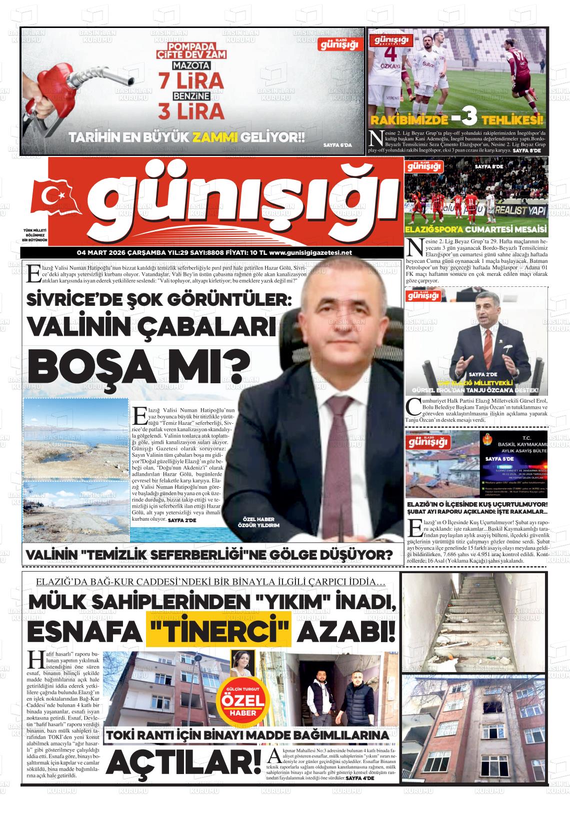Elazig Gunisigi 04.03.2026