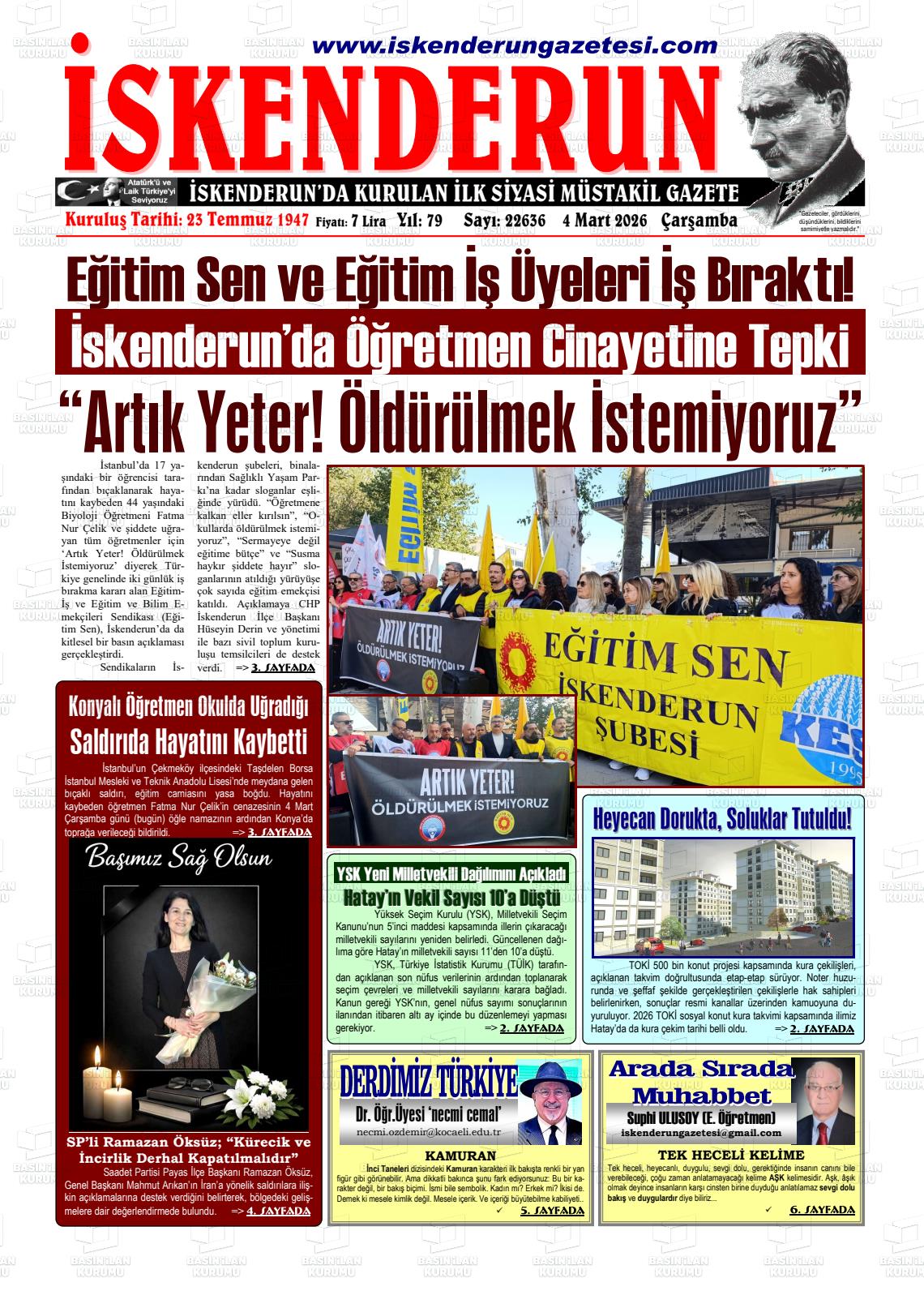 Hatay Iskenderun 04.03.2026