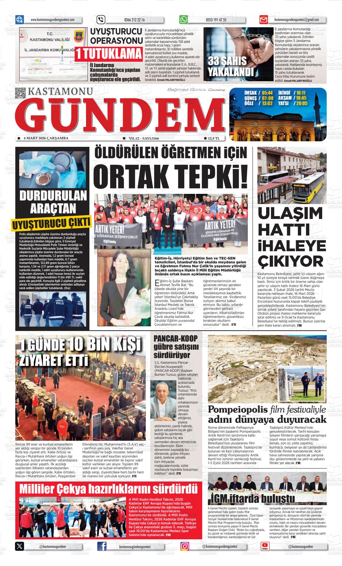 Kastamonu Gundem 04.03.2026
