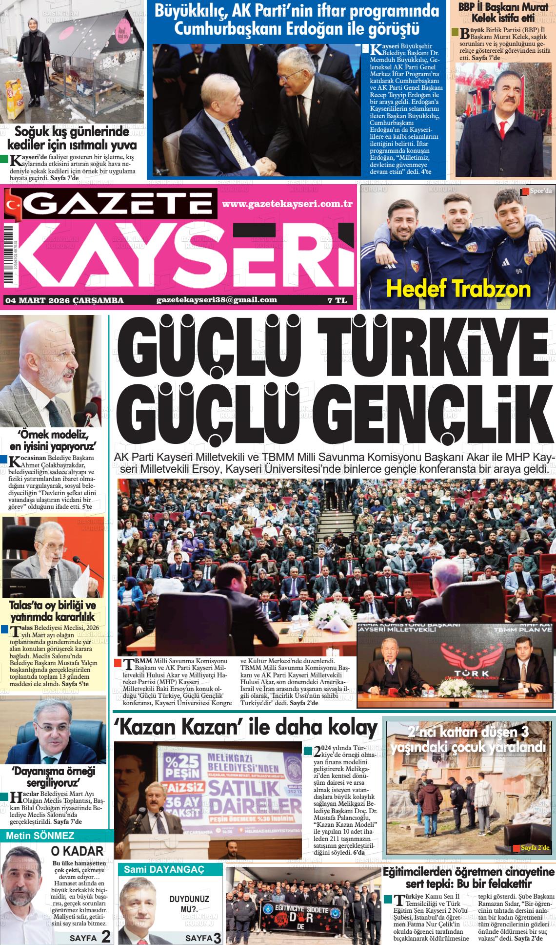 Kayseri Haber 38 04.03.2026