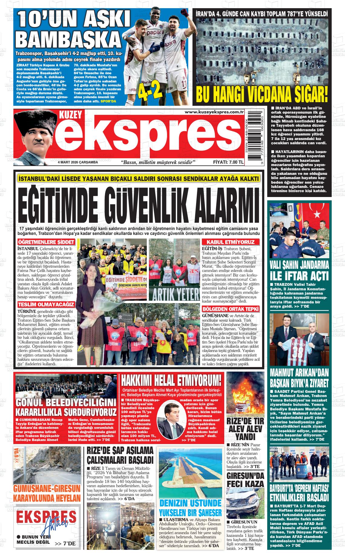 Trabzon Kuzeyekspres 04.03.2026