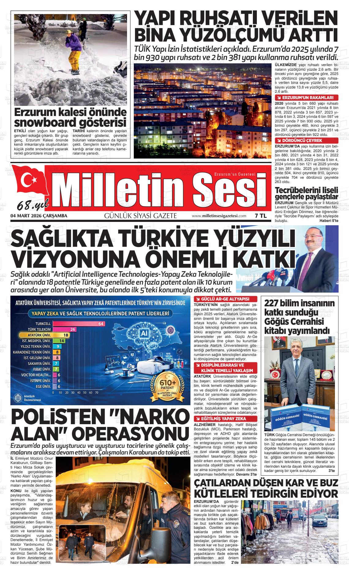 Erzurum Milletinsesi 04.03.2026
