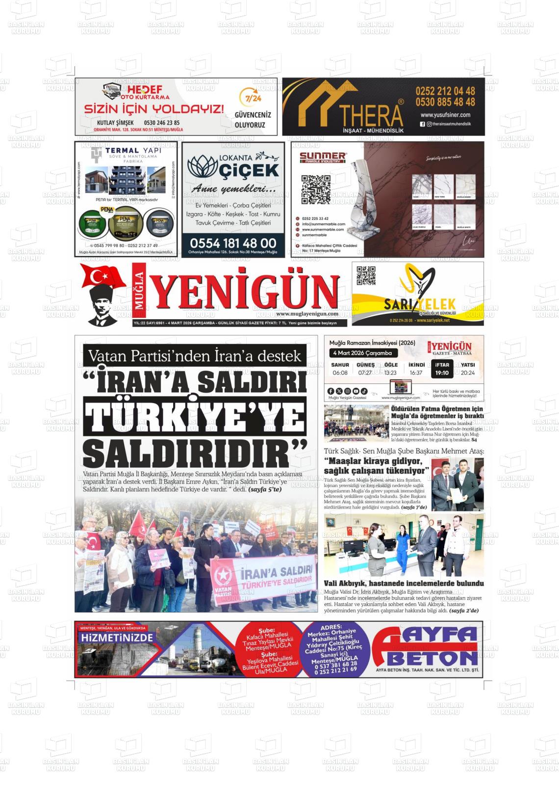 Mugla Yenigun 04.03.2026