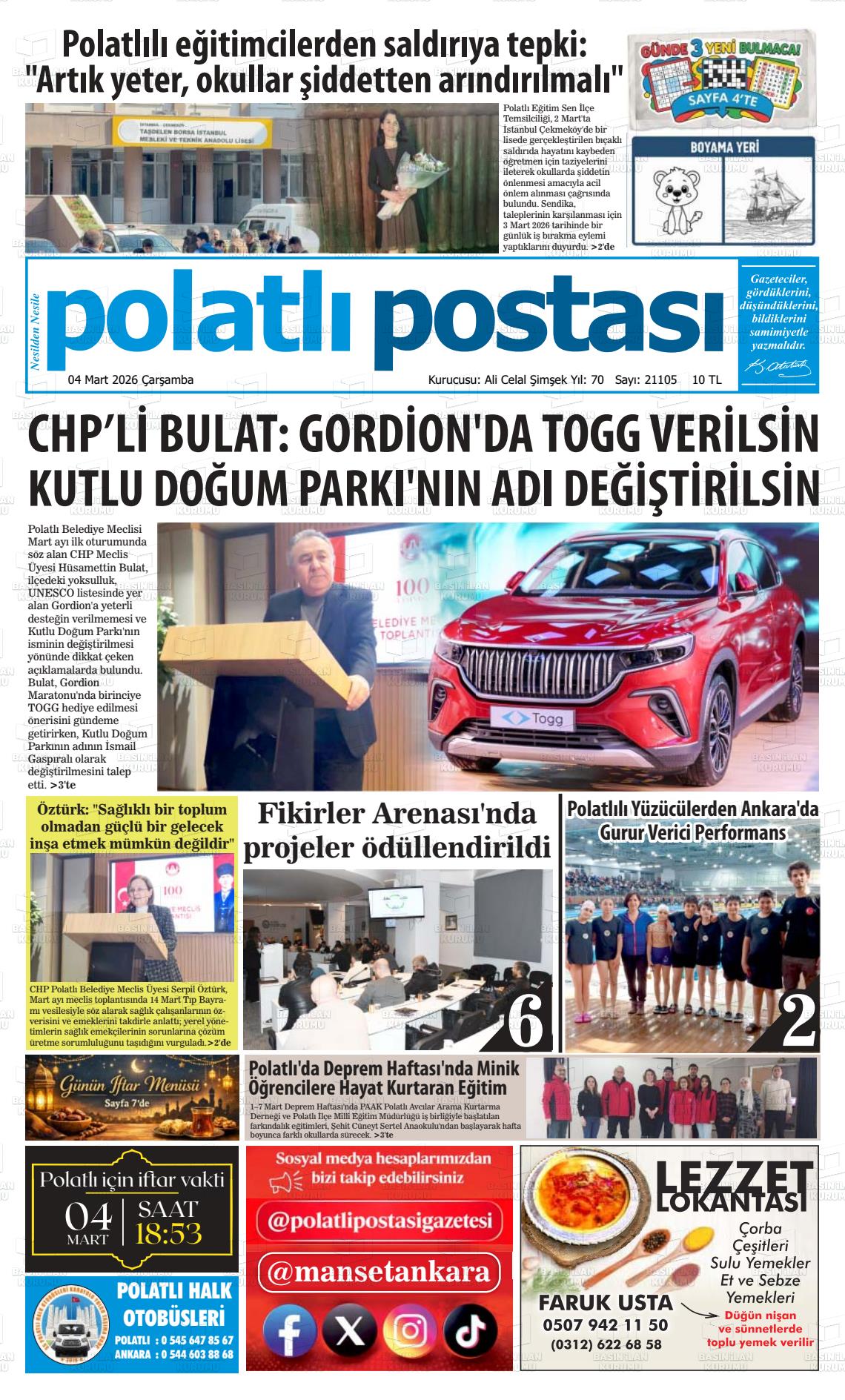 Ankara Polatlipostasi 04.03.2026