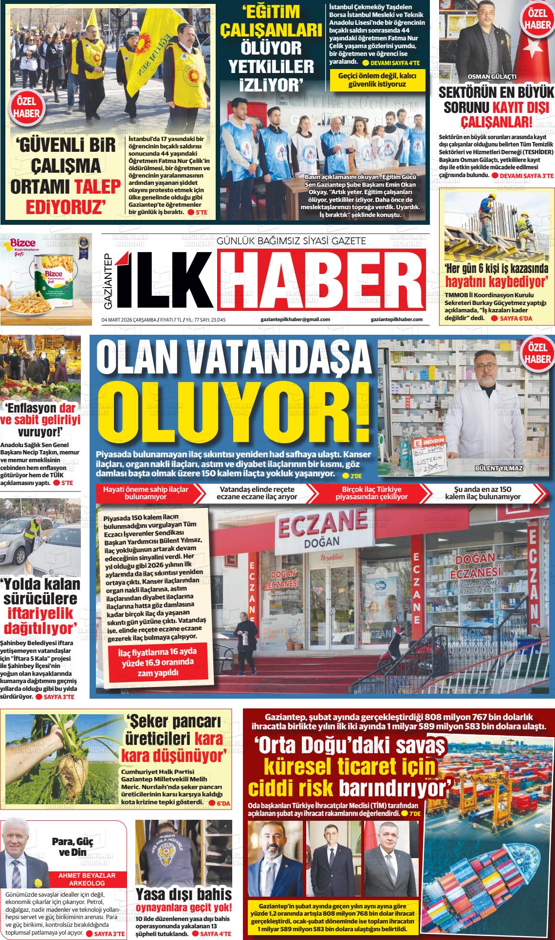 Sabah(gaziantep) 04.03.2026