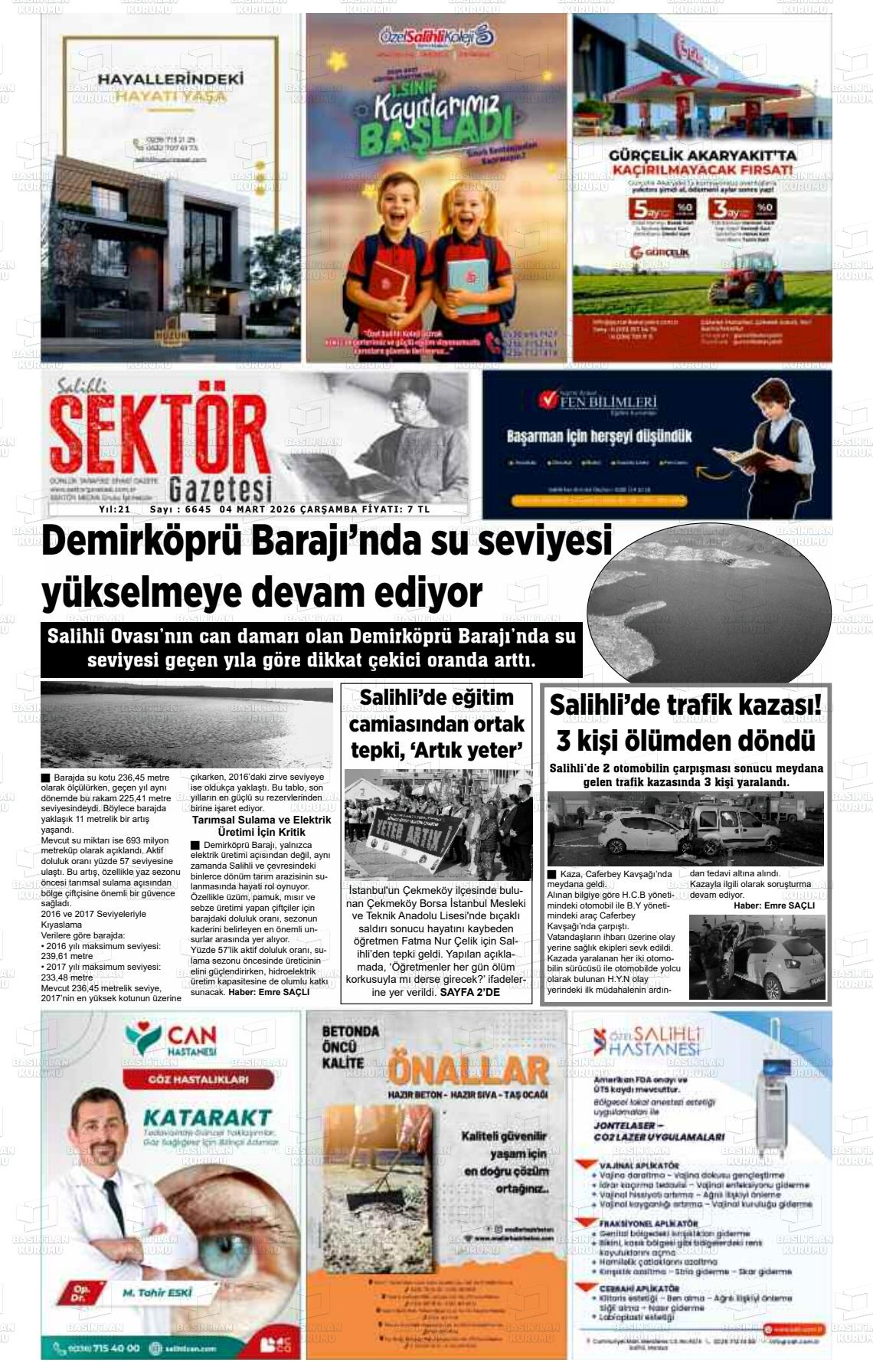 Manisa Salihlisektor 04.03.2026